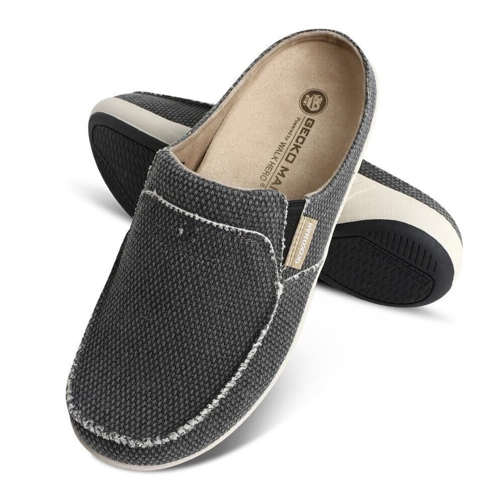 Gecko Man Walk‎ Hero Blue Canvas Arch Support Slip On Shoes Men's Size 11.5